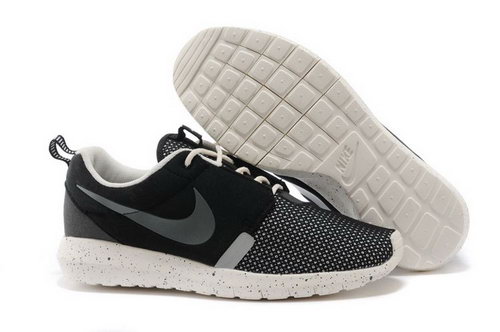 Nike Roshe Run Nm Br 3m Mens Running Shoes Soft Breathable Black Taiwan